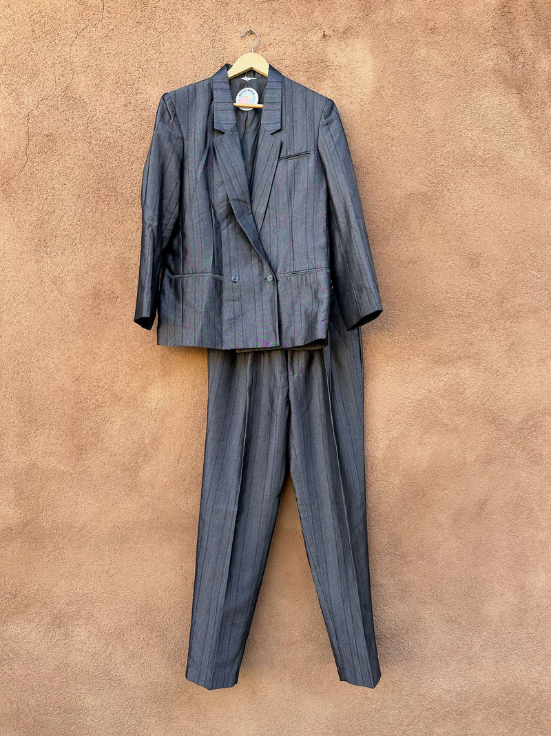 1980's Frontline Sharkskin Suit - New Wave - Pants 31x31, Blazer 44