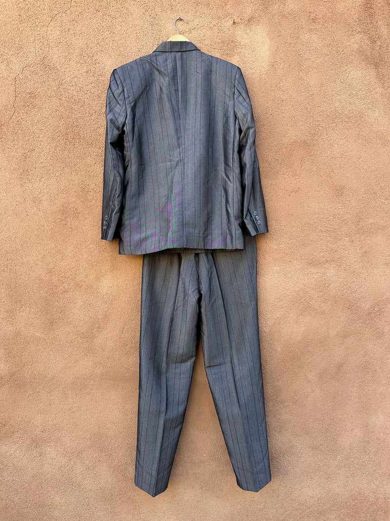 1980's Frontline Sharkskin Suit - New Wave - Pants 31x31, Blazer 44