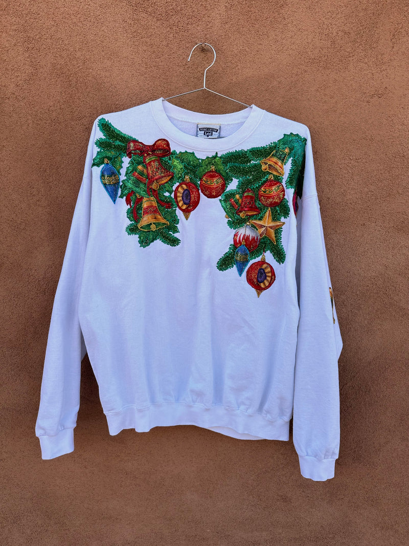 Applique & Glitter Holiday Sweatshirt