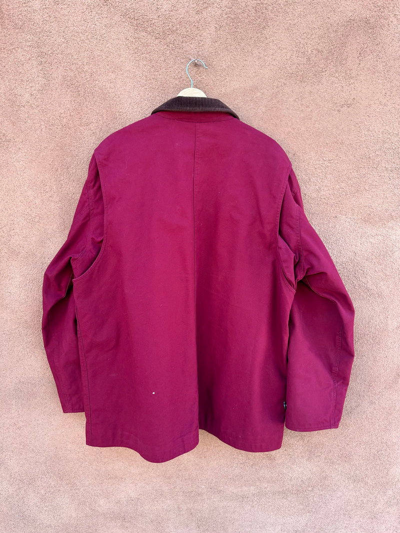 Classic L.L.Bean Maroon Field Chore Jacket