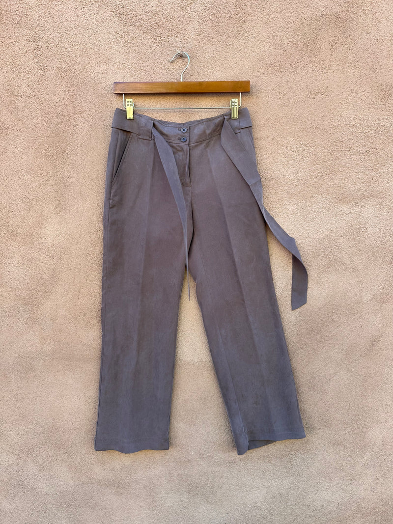 Talbots Silk Slacks with Silk Belt