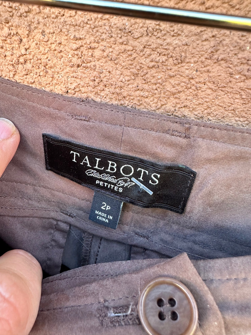 Talbots Silk Slacks with Silk Belt