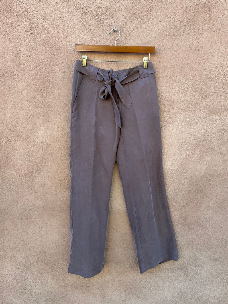 Talbots Silk Slacks with Silk Belt