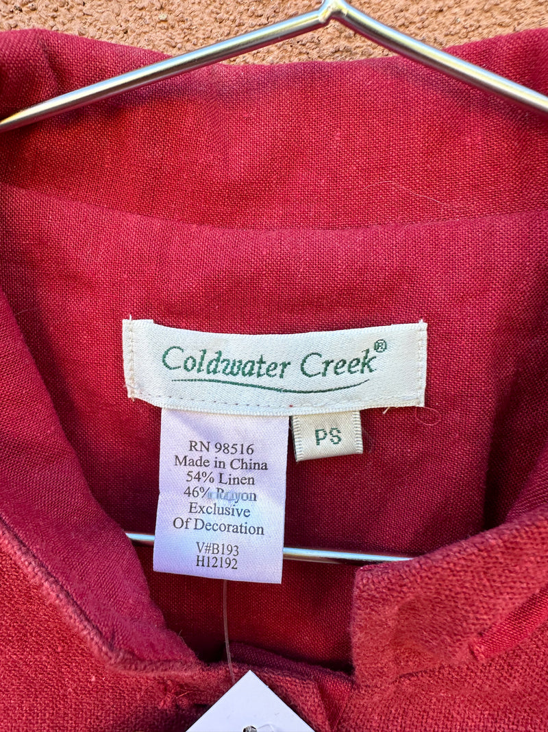 Coldwater Creek Linen Blend Blazer