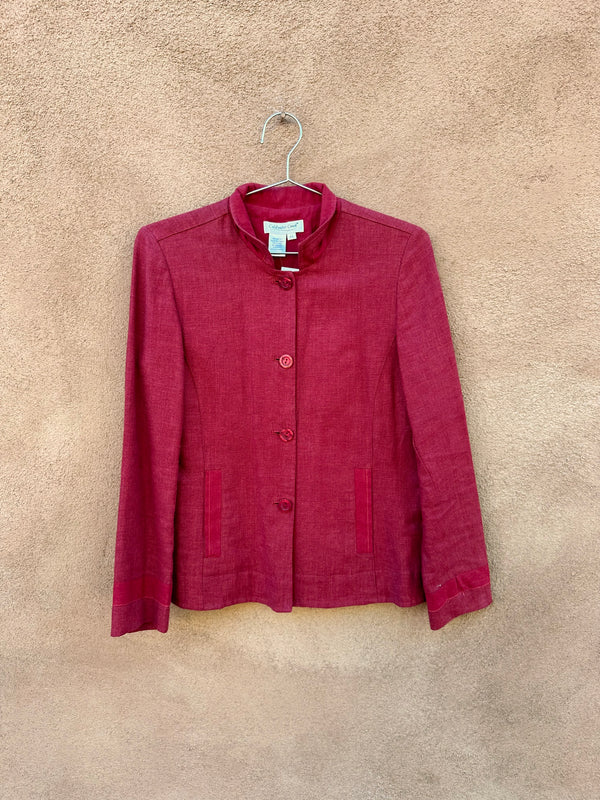 Coldwater Creek Linen Blend Blazer