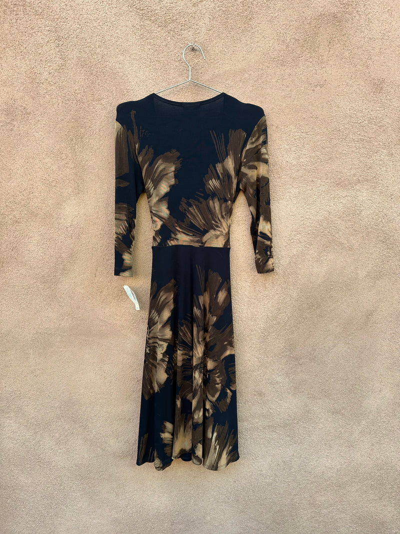 90's Vikki Vi Deadstock NWT Gold & Black Dress