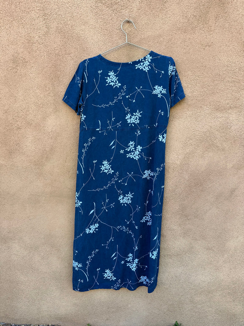 Blue Positive Attitude Summer Dress - size 6