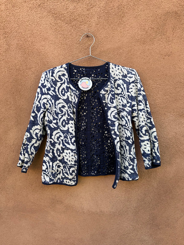 Shibori Style Reversible Jacket