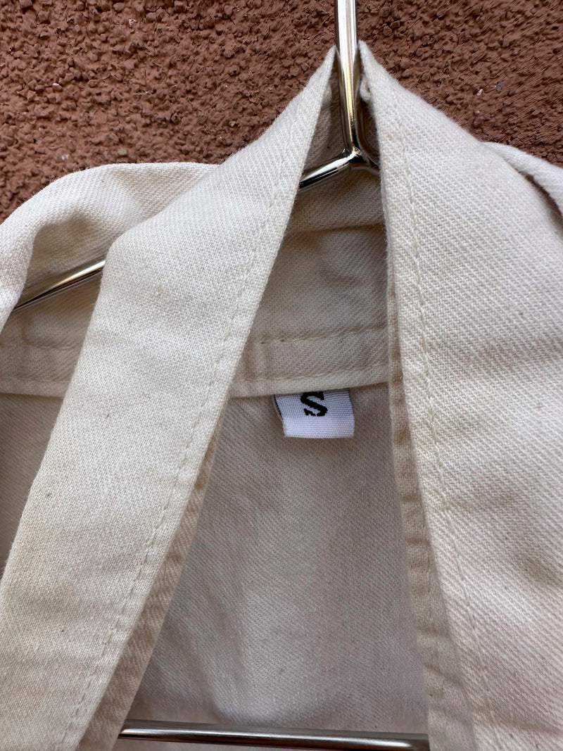 Minimalist Robe with Traditional Kanji Writing