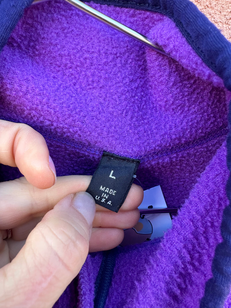 Purple Patagonia 1/2 Zip Fleece - Made in USA