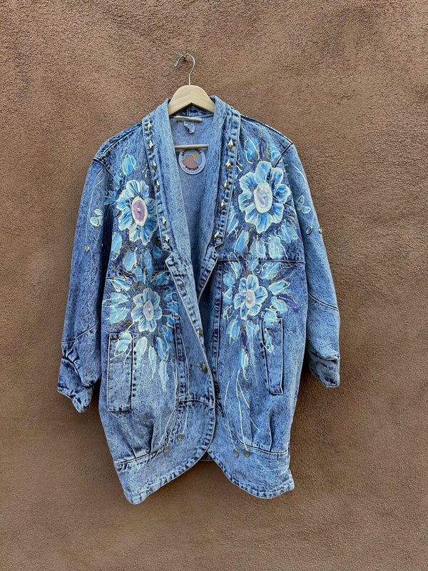 Designs Ltd Hand Painted Acid Wash Jacket