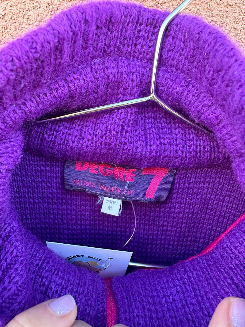 Blue & Purple Degre 7 Pullover