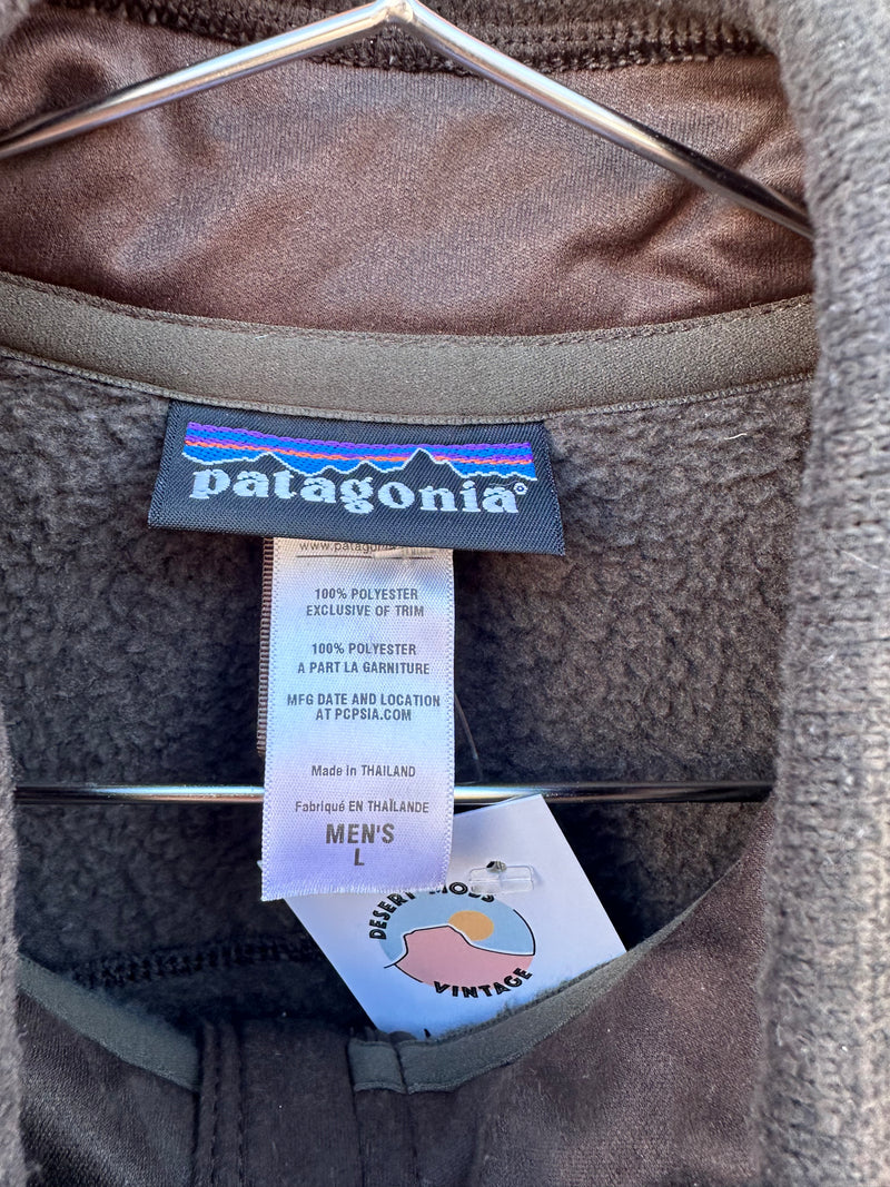 Men's Brown Patagonia Pullover Fleece