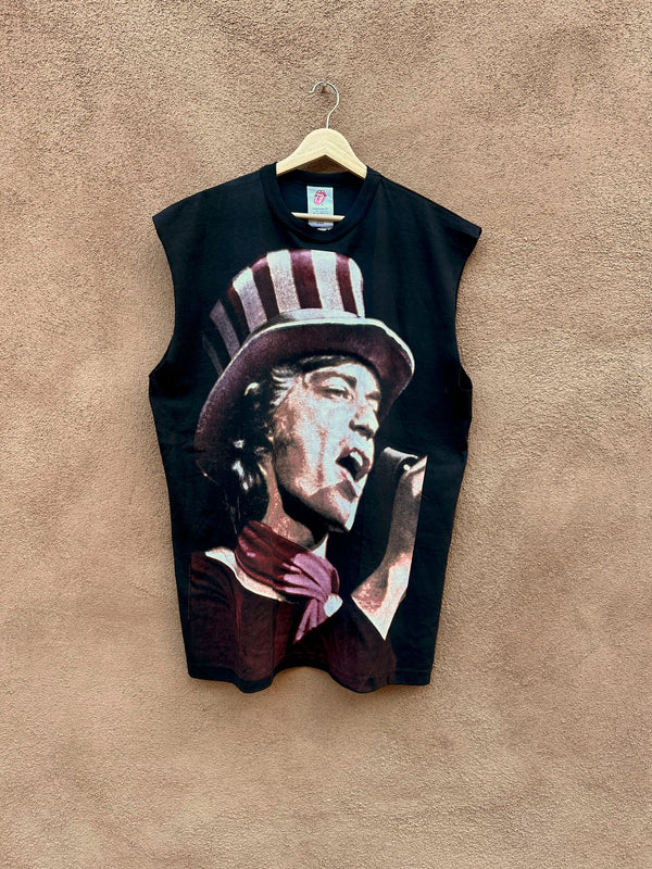 2002 Mick Jagger Rolling Stones Uncle Sam Muscle Tee