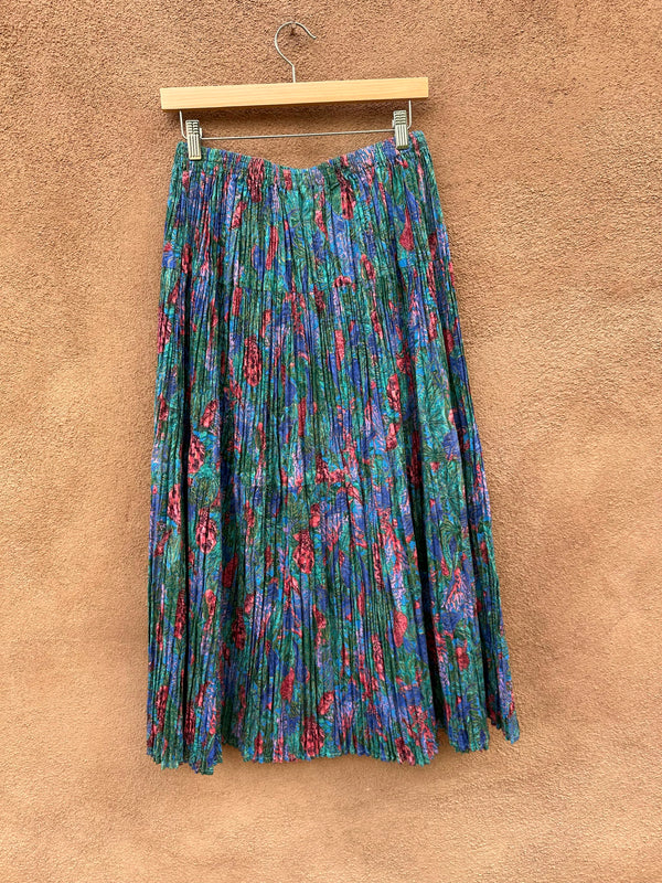 Carla New Mexico Floral Broom Skirt