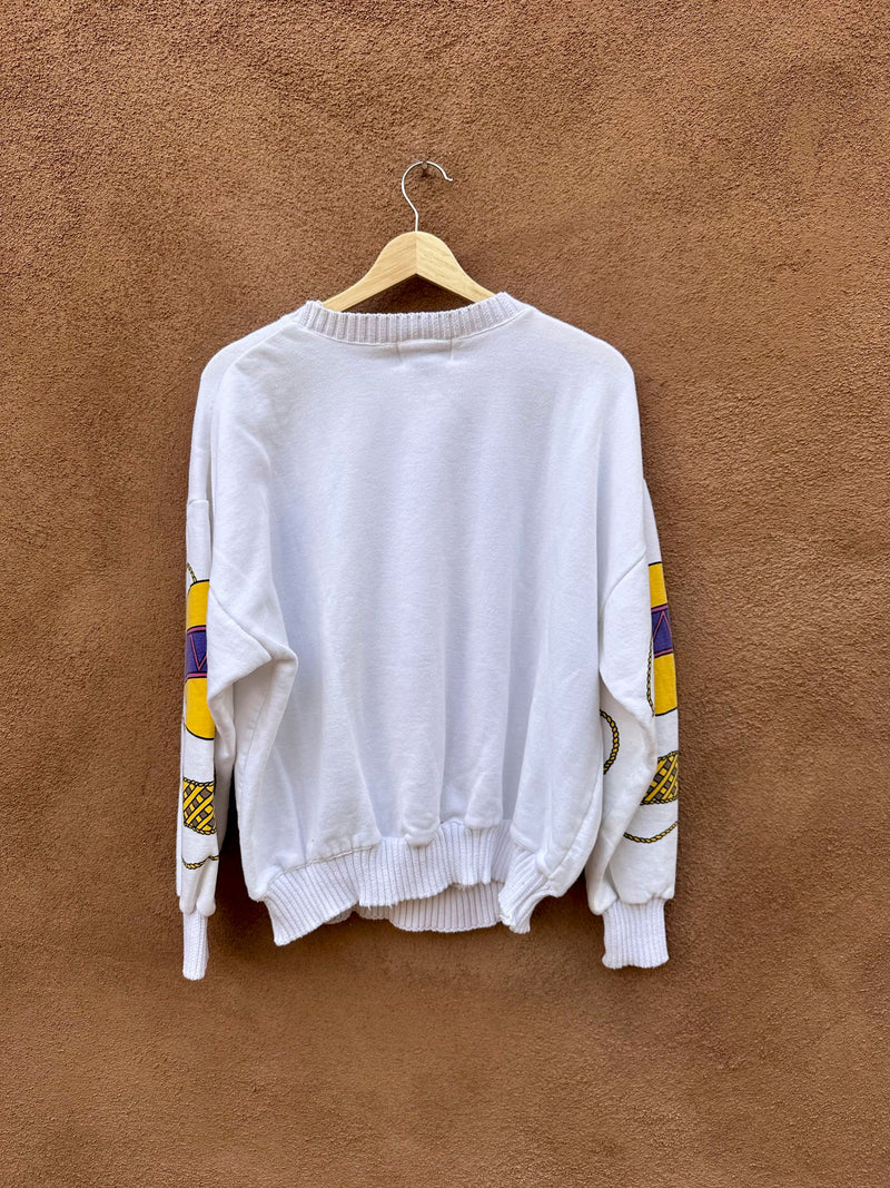 80's Ralph Lauren Style Hot Air Balloon Sweatshirt