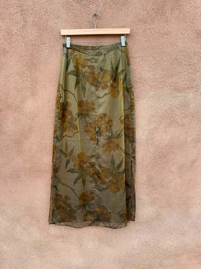 Sheer Floral Banana Republic Skirt, 6