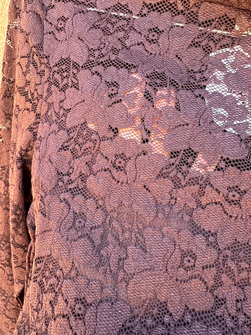 Brown Lace Top by Sharon Young