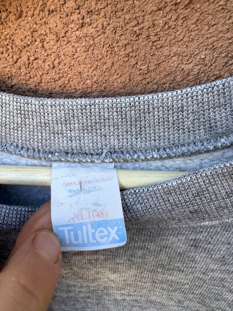 1980's Heather Gray Tulex Sweatshirt - XL