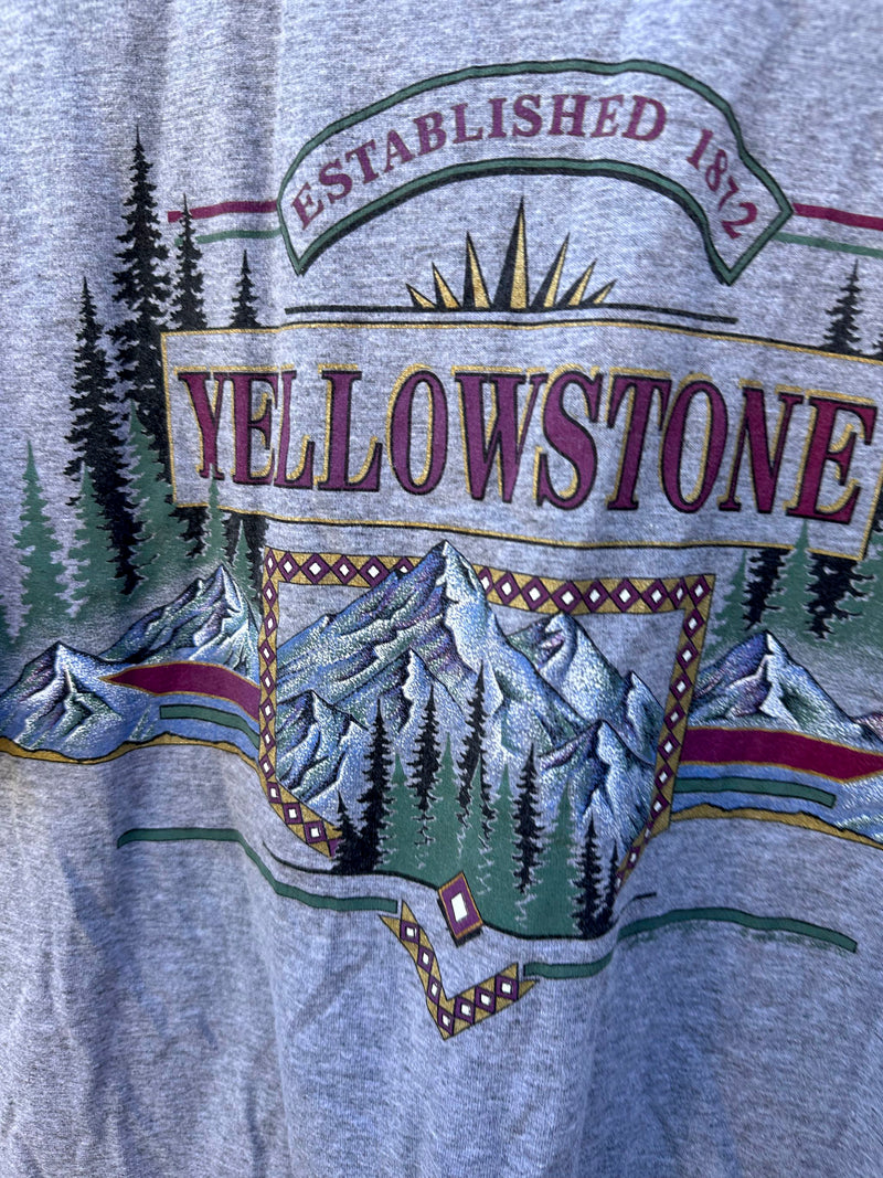 1994 Yellowstone T-shirt with Blue Sleeves