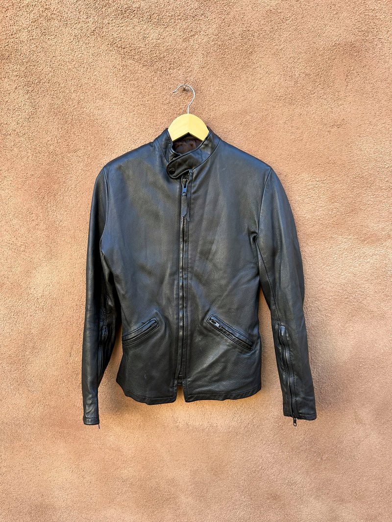 Classic Thurlow Leatherworld Deerskin Cafe Racer Jacket