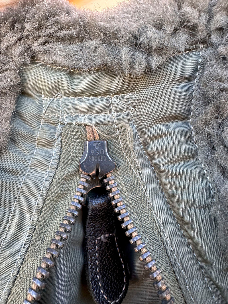 Authentic Military Cold Weather Flight Jacket (Cropped) with Coyote Fur