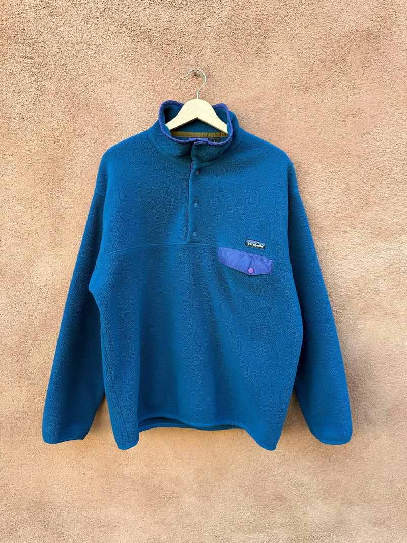 Blue & Purple Patagonia Synchilla Fleece - L