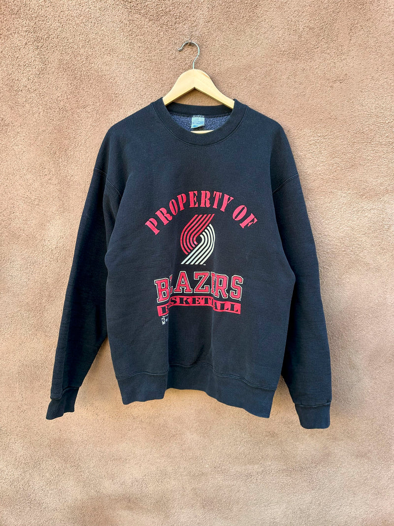 90's Property of Blazers Basketball Sweatshirt - Portland Trailblazers