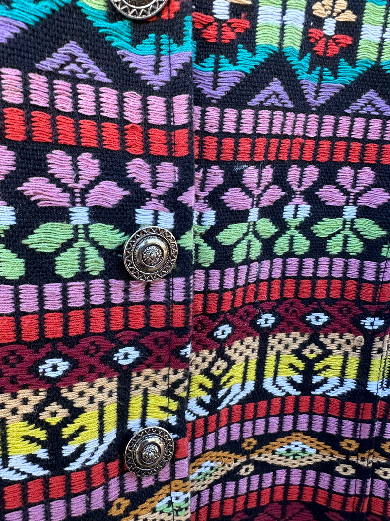 Heavily Embroidered Guatemalan Jacket - as is