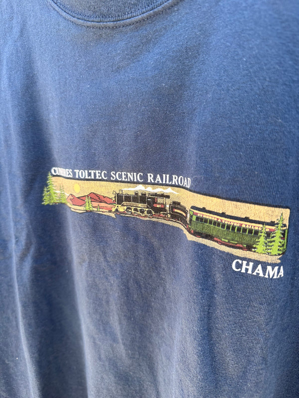 Navy Cumbres Toltec Railroad T-shirt