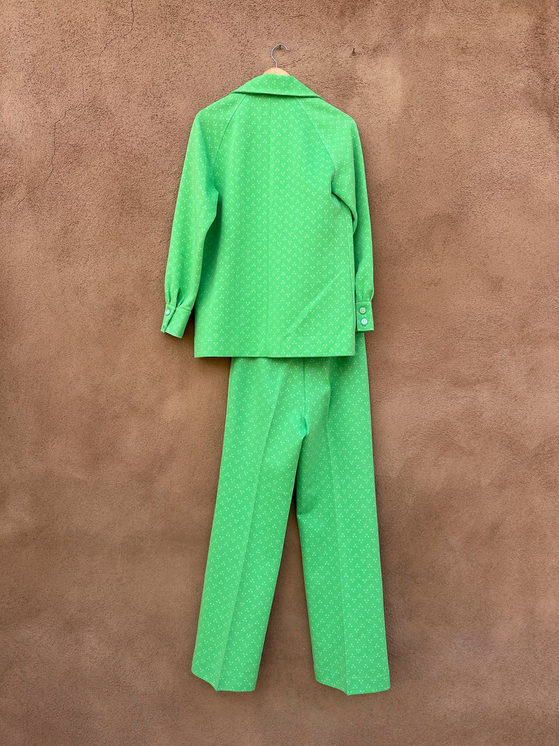 1960's Catalina Lime Green Leisure Suit