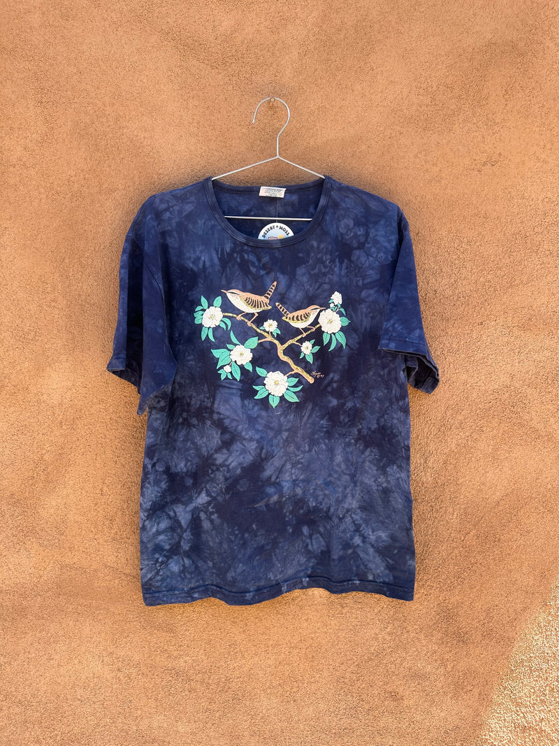 1997 Blue Tie Dye Bird T-shirt