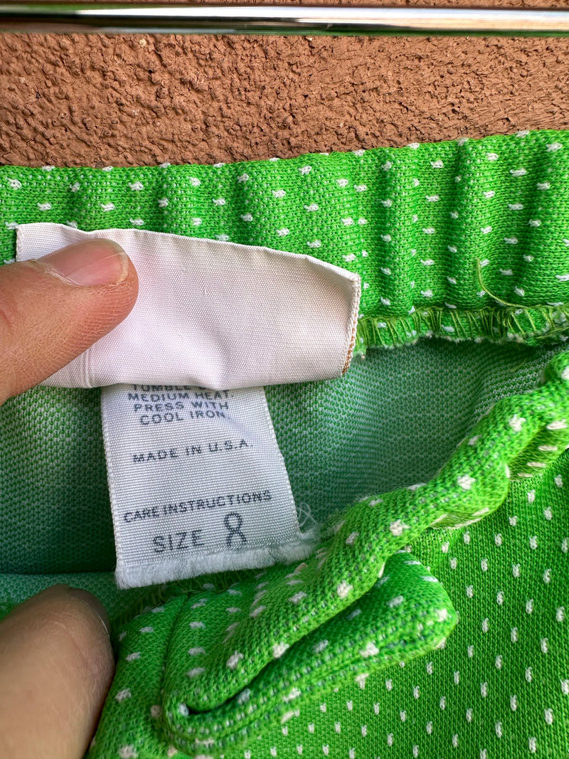 1960's Jantzen Polka Dot Plaid Women's Leisure Suit