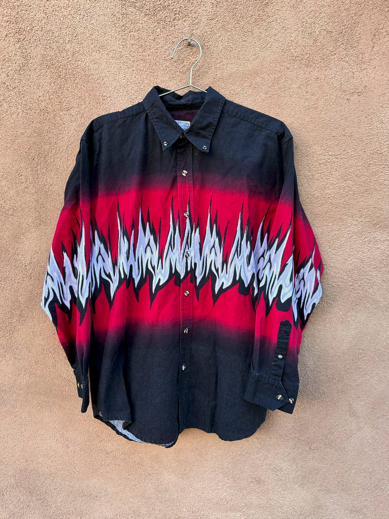 90's Express Rider Western Tribal Cowboy Shirt