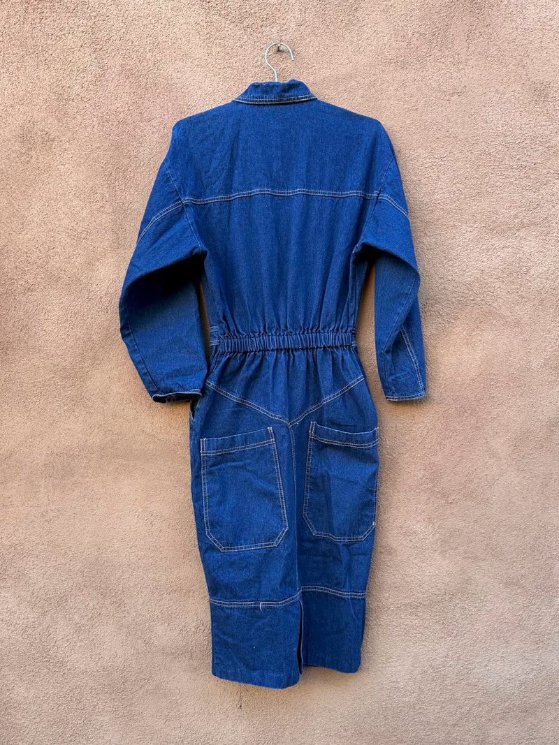 1980's Cherokee Denim Dress - Made in USA - 8