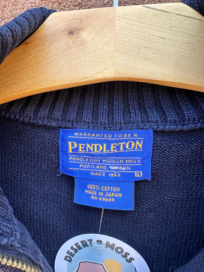 Blue Pendleton Cotton Sweater