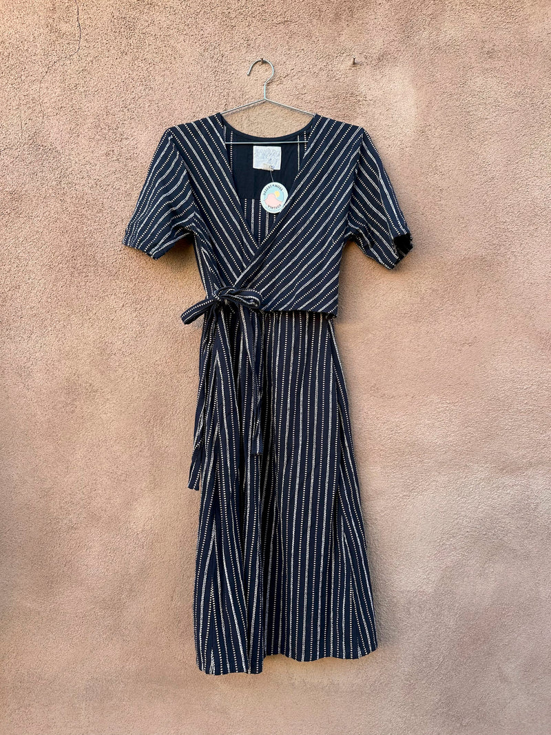 Black Ace & Jig Wrap Dress