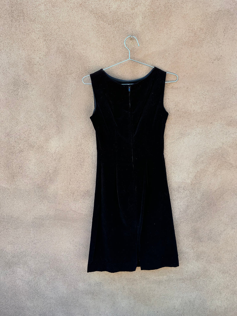 Girltown Black Velveteen Dress