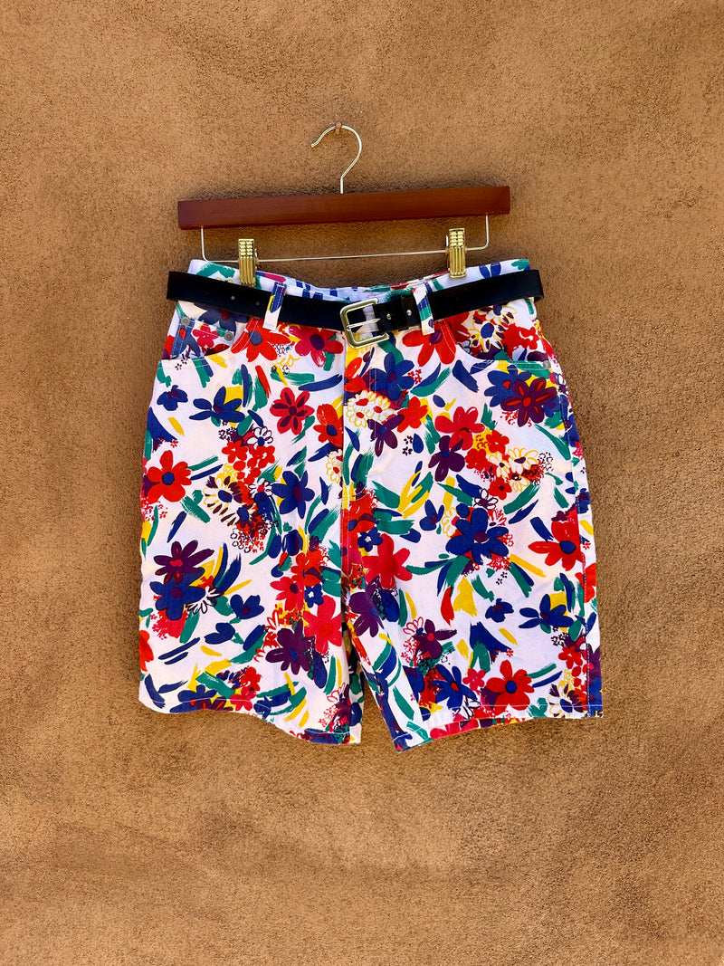 1980's Sasson Floral Shorts