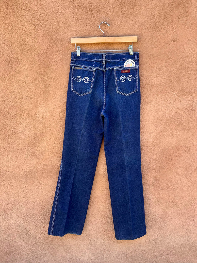 1980's Graffiti Jeans with Embroidered Rear Pockets - 31