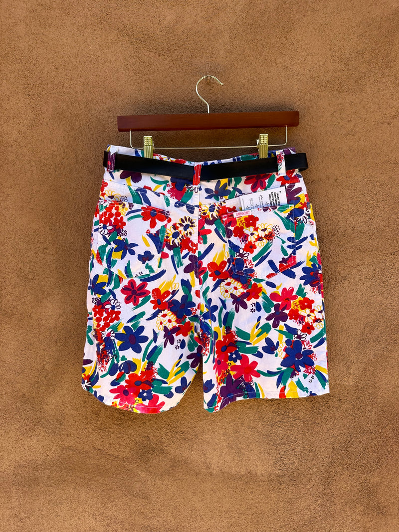 1980's Sasson Floral Shorts