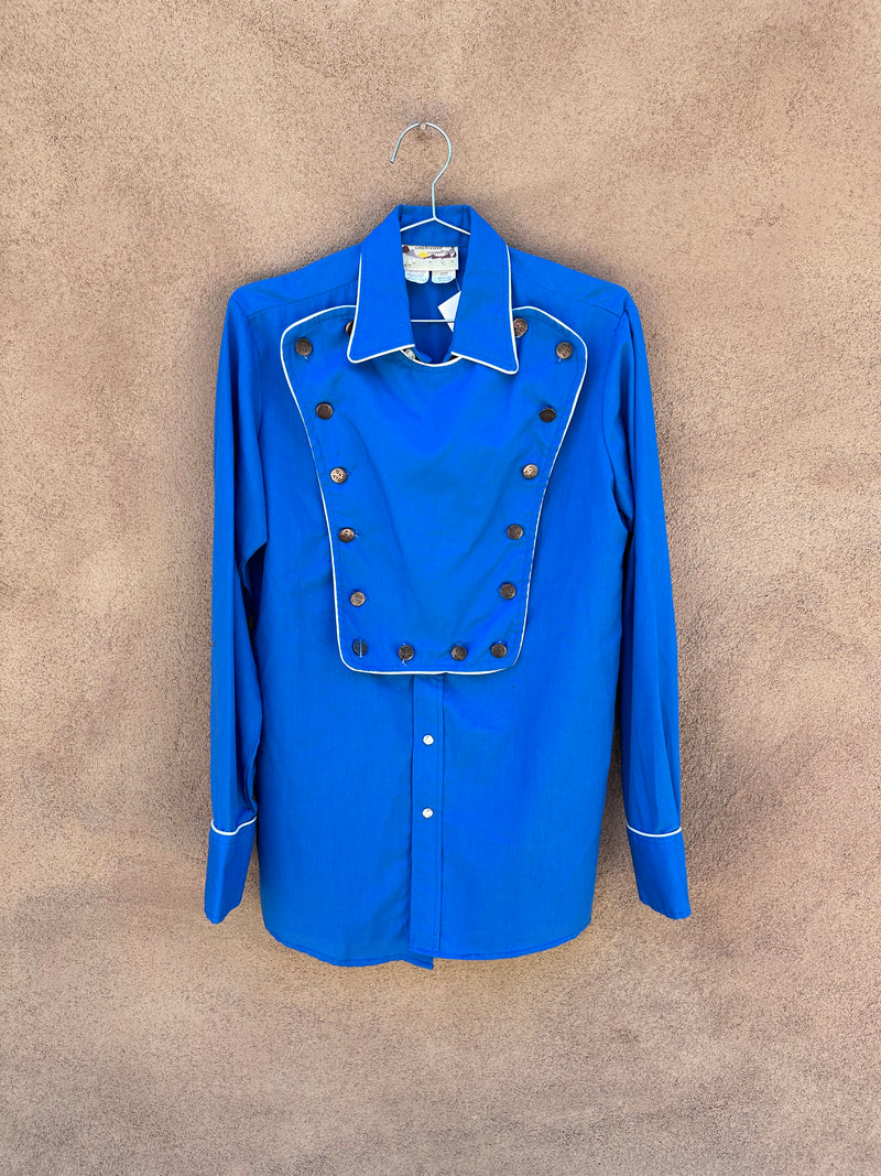 Blue California Country Western Calvary Shirt