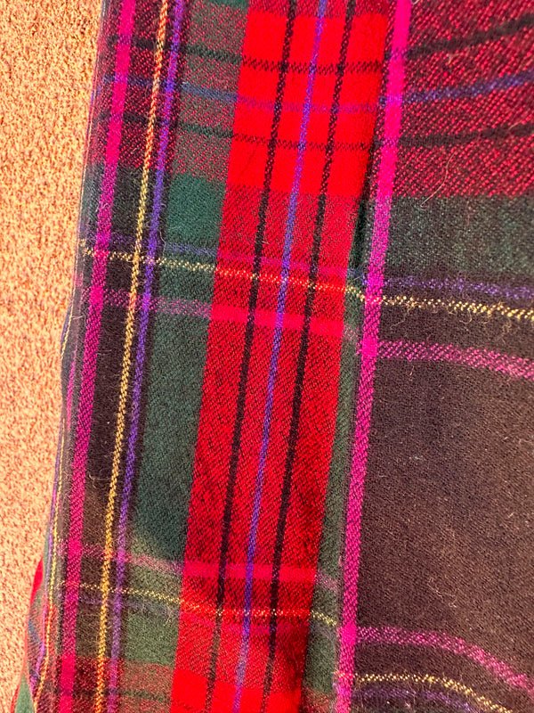 Allen Jolly Plaid Wool Skirt - 6 - as is