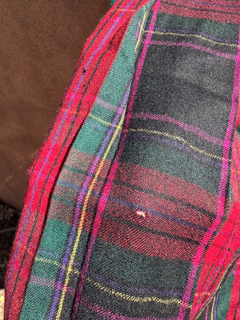 Allen Jolly Plaid Wool Skirt - 6 - as is