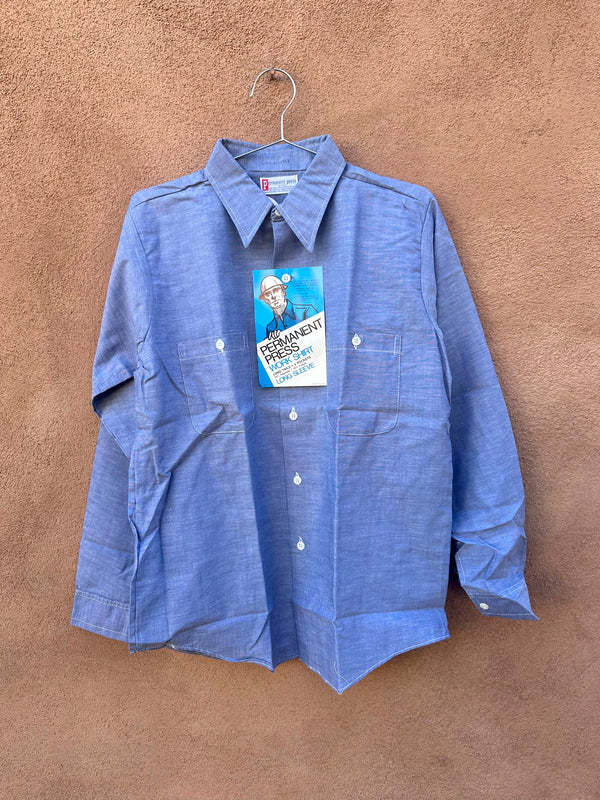 1960's Deadstock Permanent Press Work Shirt