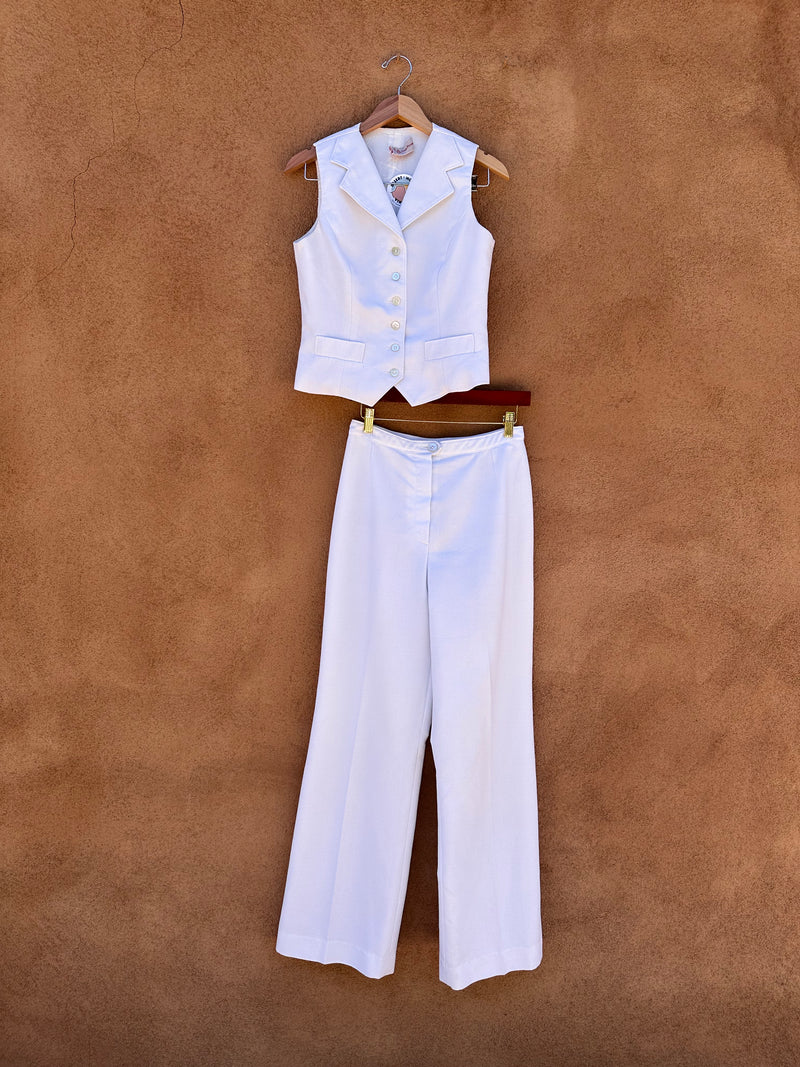 1970's Picone White 3-Piece Pantsuit