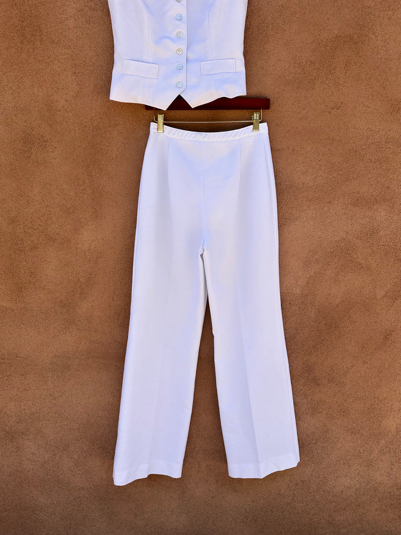 1970's Picone White 3-Piece Pantsuit