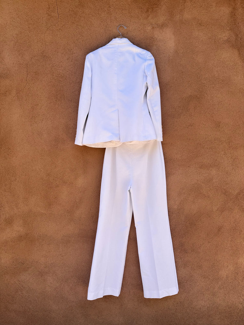 1970's Picone White 3-Piece Pantsuit