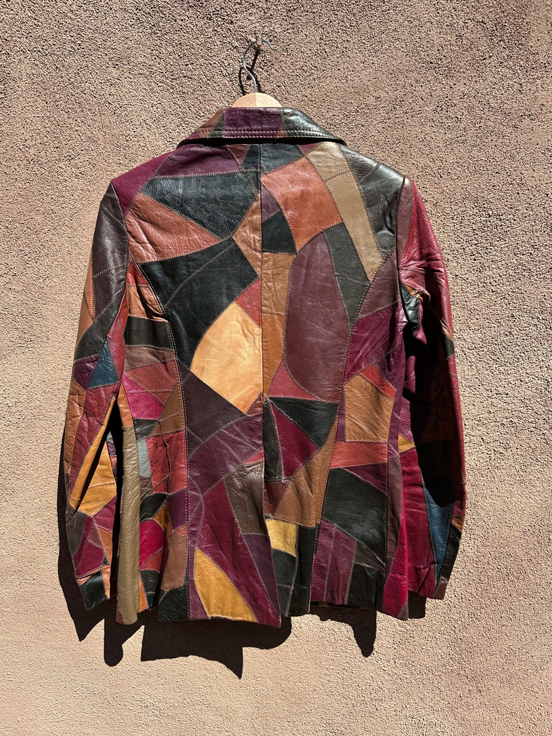 70's Patchwork Leather Jacket - 11/12