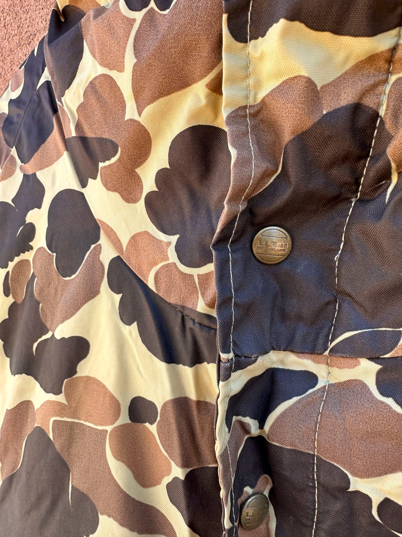 L.L. Bean 1980's Duck Hunting Camo Jacket with Ammo Pockets